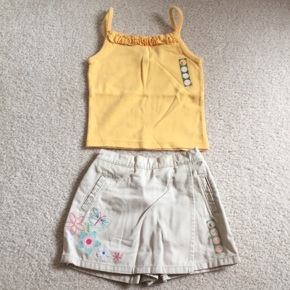 NWT Gymboree skort and camisole outfit